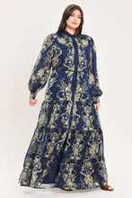 Load image into Gallery viewer, ROYAL HERITAGE BLOOM WOVEN MAXI DRESS
