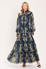 Load image into Gallery viewer, ROYAL HERITAGE BLOOM WOVEN MAXI DRESS
