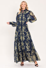 Load image into Gallery viewer, ROYAL HERITAGE BLOOM WOVEN MAXI DRESS

