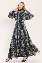 Load image into Gallery viewer, ROYAL HERITAGE BLOOM WOVEN MAXI DRESS
