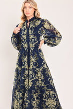 Load image into Gallery viewer, ROYAL HERITAGE BLOOM WOVEN MAXI DRESS
