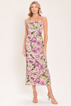 Load image into Gallery viewer, POWDER PETAL POISE JACQUARD WOVEN COLUMN DRESS
