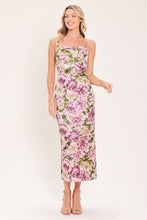 Load image into Gallery viewer, POWDER PETAL POISE JACQUARD WOVEN COLUMN DRESS
