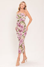 Load image into Gallery viewer, POWDER PETAL POISE JACQUARD WOVEN COLUMN DRESS
