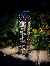 Load image into Gallery viewer, XL Square Sunflower Solar Pillar | Multiple Sizes
