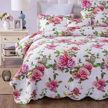 Load image into Gallery viewer, DaDa Bedding Bed in a Bag Bundle Set - Romantic Roses Lovely Blooming Floral Bedding Set (JHW-879)
