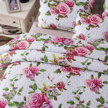 Load image into Gallery viewer, DaDa Bedding Bed in a Bag Bundle Set - Romantic Roses Lovely Blooming Floral Bedding Set (JHW-879)
