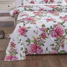 Load image into Gallery viewer, DaDa Bedding Bed in a Bag Bundle Set - Romantic Roses Lovely Blooming Floral Bedding Set (JHW-879)
