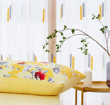 Load image into Gallery viewer, Bedding Bed in a Bag Bundle Set - Radiant Sunshine Yellow Hummingbirds Floral Bedding Set (JHW-925)
