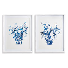 Load image into Gallery viewer, MATCHED PAIR FLORAL PRINTS, SET OF 2
