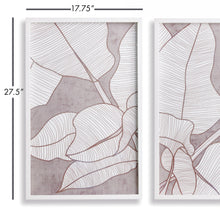 Load image into Gallery viewer, PALM LEAF PRINTS, SET OF 2
