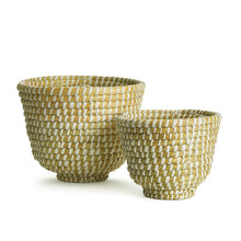 Load image into Gallery viewer, RIVERGRASS DECORATIVE FOOTED BOWLS, SET OF 2
