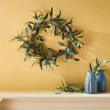 Load image into Gallery viewer, OLIVE WREATH WITH OLIVES 16"
