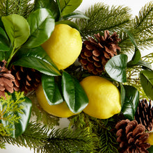 Load image into Gallery viewer, LEMON &amp; MIXED BOTANICALS WREATH 26"
