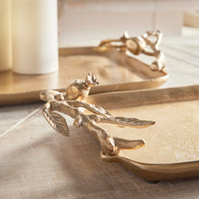 Load image into Gallery viewer, POMEGRANATE BRANCH DECORATIVE TRAYS, SET OF 2

