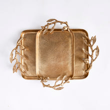 Load image into Gallery viewer, POMEGRANATE BRANCH DECORATIVE TRAYS, SET OF 2
