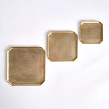 Load image into Gallery viewer, DEZI SQUARE SERVING TRAYS, SET OF 3
