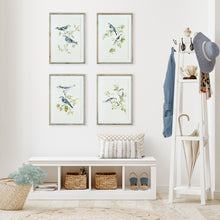 Load image into Gallery viewer, BLUE BIRDS PRINTS, SET OF 4
