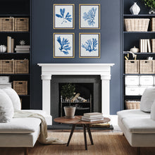 Load image into Gallery viewer, INDIGO SEAWEED PRINTS, SET OF 4
