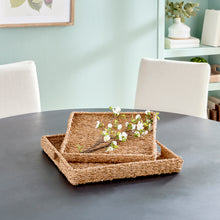 Load image into Gallery viewer, SEAGRASS RECTANGULAR TRAYS, SET OF 2
