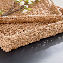 Load image into Gallery viewer, SEAGRASS RECTANGULAR TRAYS, SET OF 2
