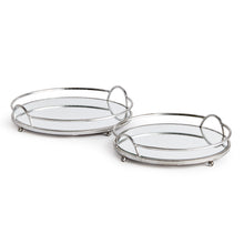 Load image into Gallery viewer, HUDSON MIRRORED TRAYS, SET OF 2
