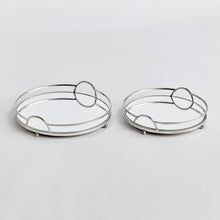 Load image into Gallery viewer, HUDSON MIRRORED TRAYS, SET OF 2
