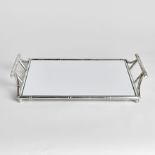 Load image into Gallery viewer, DAPHNE MIRRORED TRAY WITH HANDLES
