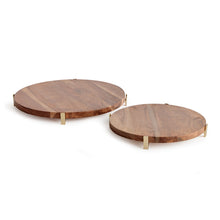 Load image into Gallery viewer, CHERIE ROUND SERVING BOARDS, SET OF 2
