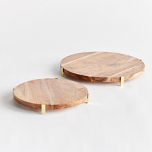 Load image into Gallery viewer, CHERIE ROUND SERVING BOARDS, SET OF 2
