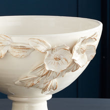 Load image into Gallery viewer, FIORI DECORATIVE FOOTED BOWL

