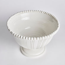 Load image into Gallery viewer, PERLA DECORATIVE FOOTED BOWL

