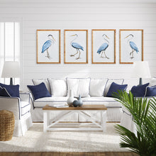 Load image into Gallery viewer, ELEGANT BLUE HERON PRINTS, SET OF 4
