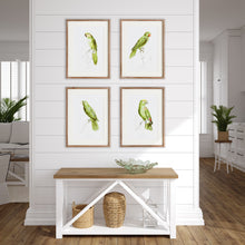 Load image into Gallery viewer, PARROT ILLUSTRATIONS IN GREEN, SET OF 4
