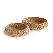 Load image into Gallery viewer, ABACA FRENCH BRAIDED BASKETS, SET OF 2
