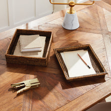 Load image into Gallery viewer, BURMA RATTAN LIDDED LETTER BOX
