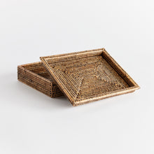 Load image into Gallery viewer, BURMA RATTAN LIDDED LETTER BOX
