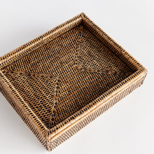 Load image into Gallery viewer, BURMA RATTAN LIDDED LETTER BOX
