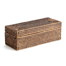 Load image into Gallery viewer, BURMA RATTAN 3-COMPARTMENT LIDDED BOX

