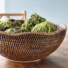 Load image into Gallery viewer, BURMA RATTAN SCALLOPED EDGE BOWL
