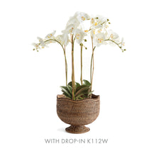 Load image into Gallery viewer, BURMA RATTAN  FOOTED CACHEPOT
