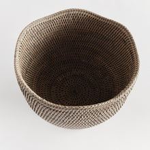Load image into Gallery viewer, BURMA RATTAN FOOTED CACHEPOT
