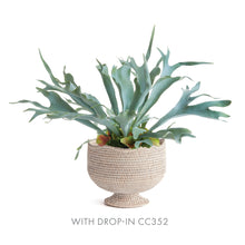 Load image into Gallery viewer, BURMA RATTAN FOOTED CACHEPOT
