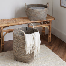 Load image into Gallery viewer, BURMA RATTAN ORCHARD BASKETS, SET OF 2
