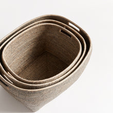 Load image into Gallery viewer, BURMA RATTAN FAMILY BASKETS, SET OF 3

