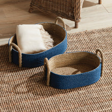 Load image into Gallery viewer, TIANA SEAGRASS SHORT OVAL BASKETS, SET OF 2
