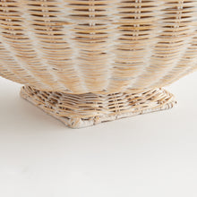 Load image into Gallery viewer, CHARLESTON RATTAN FOOTED BOWL
