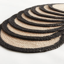 Load image into Gallery viewer, JUTE COIL OVAL PLACEMATS, SET OF 8
