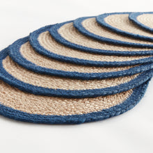 Load image into Gallery viewer, JUTE COIL OVAL PLACEMATS, SET OF 8
