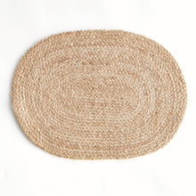 Load image into Gallery viewer, JUTE COIL OVAL PLACEMATS, SET OF 8

